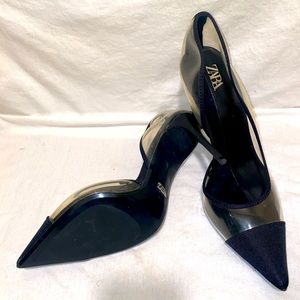 Zara size 41 vinyl heels. Only worn one. Great condition